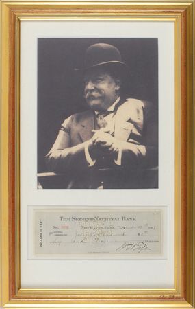 Lot #43 William H. Taft Check - Image 1