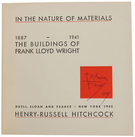 Lot #725 Frank Lloyd Wright: The definitive study of the architect’s work - Image 1