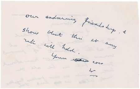 Lot #179 Winston Churchill: Hospitalized from a stroke, Churchill offers his emotional support to a friend - Image 2