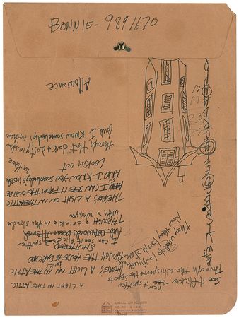 Lot #701 Shel Silverstein: Amazing draft for “A Light in the Attic” - Image 1