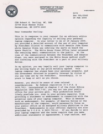 Lot #98 Bill Clinton: The laptop used to send the first-ever presidential emailâ€”to outer space! - Image 8