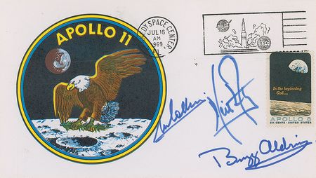 Lot #556 Apollo 11: Extremely desirable Type 3 insurance cover from Aldrin’s personal collection - Image 1