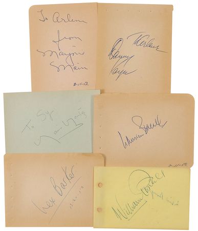 Lot #981 Actors and Actresses Signatures - Image 1