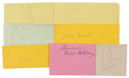 Lot #982 Actors and Actresses Signatures - Image 1