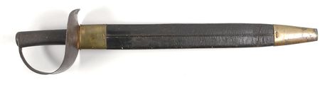 Lot #495 Confederate Navy Cutlass: Scarce Confederate navy cutlass built by Mole - Image 1