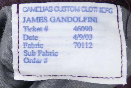 Lot #977 The Sopranos: James Gandolfini: Tony Soprano?s custom-made suit from Season 5 - Image 5