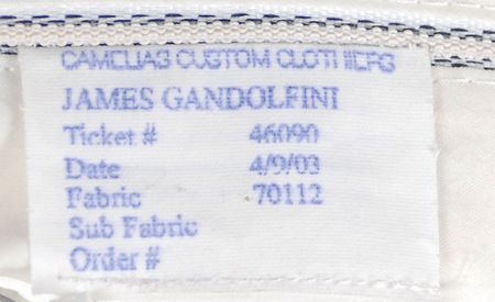 Lot #977 The Sopranos: James Gandolfini: Tony Soprano?s custom-made suit from Season 5 - Image 9
