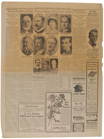Lot #133 Chicago Daily Tribune: April 16, 1912 - Image 2
