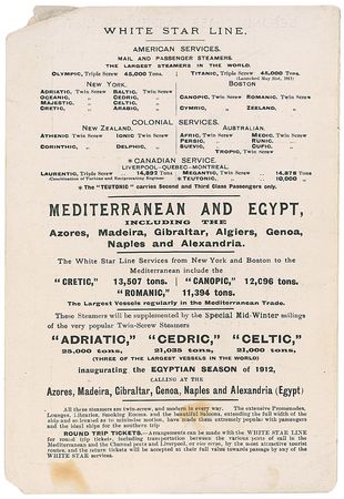 Lot #186 R.M.S. Laurentic - Image 2