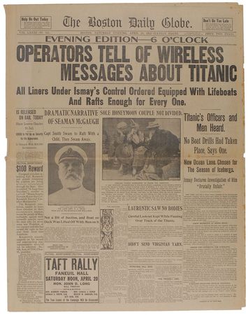 Lot #127 Boston Daily Globe and Sunday Herald - Image 1