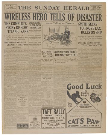 Lot #127 Boston Daily Globe and Sunday Herald - Image 2