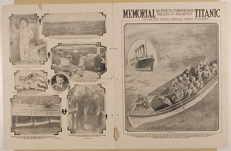 Lot #139 New York Sunday American: April 28, 1912 - Image 1