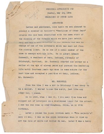 Lot #105 Titanic Testimony: Albert Horswill - Image 3