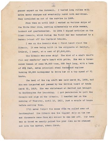 Lot #105 Titanic Testimony: Albert Horswill - Image 4