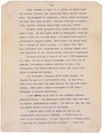 Lot #105 Titanic Testimony: Albert Horswill - Image 5