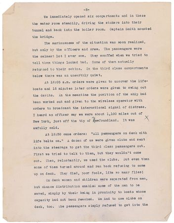 Lot #105 Titanic Testimony: Albert Horswill - Image 7