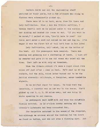 Lot #105 Titanic Testimony: Albert Horswill - Image 9