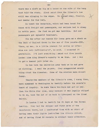 Lot #105 Titanic Testimony: Albert Horswill - Image 10
