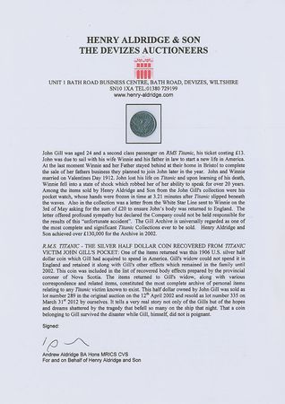 Lot #23 John W. Gill Silver Half Dollar - Image 4