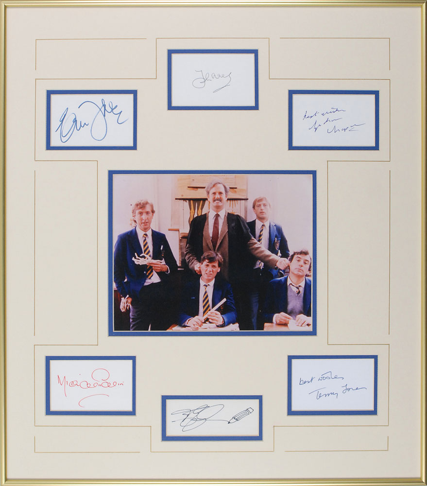 Monty Python: Complete set of signatures from the revolutionary comedy