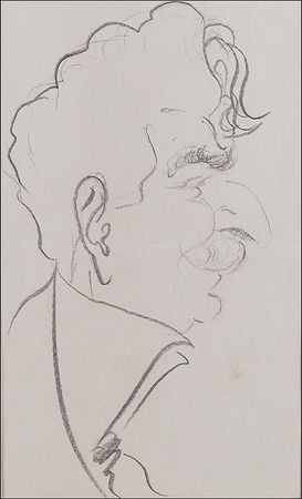 Lot #819 Enrico Caruso: 44 original drawings by the iconic Italian tenor - Image 1