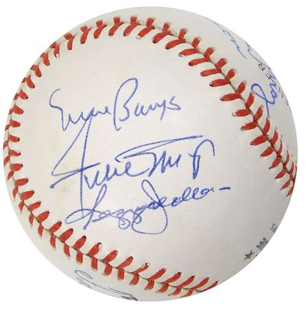 Lot #1180 Baseball: 500 Home Run Club Baseball - Image 4