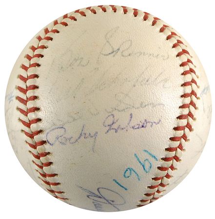 Lot #1209 Pittsburgh Pirates: 1961 Baseball - Image 4