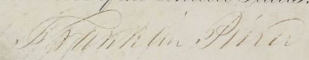 Lot #24 Franklin Pierce Signed Document - Image 2