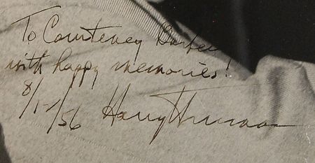 Lot #92 Harry S. Truman: Highly desirable, oversized signed staff photo of the famous ?DEWEY DEFEATS TRUMAN? image - Image 2