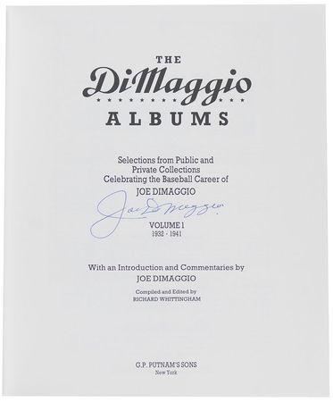 Lot #1246 Joe DiMaggio Book - Image 1
