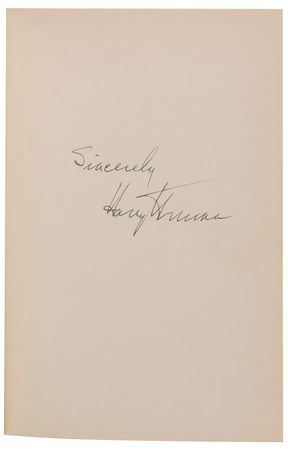 Lot #93 Harry S. Truman Book - Image 1