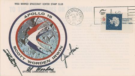 Lot #526 Apollo 15: Insurance cover from Worden?s personal collection - Image 1
