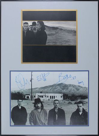 Lot #932 U2: Oversized portrait from their Joshua Tree deluxe edition - Image 1