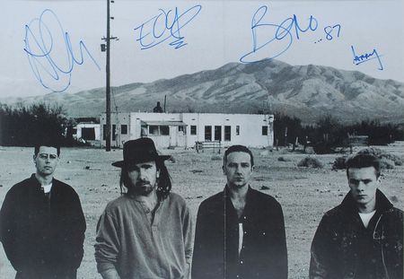 Lot #932 U2: Oversized portrait from their Joshua Tree deluxe edition - Image 2