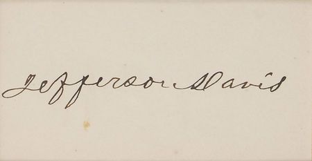 Lot #200 Jefferson Davis Signature - Image 2