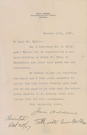 Lot #381 Jane Addams Letters - Image 5