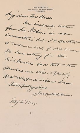 Lot #381 Jane Addams Letters - Image 7
