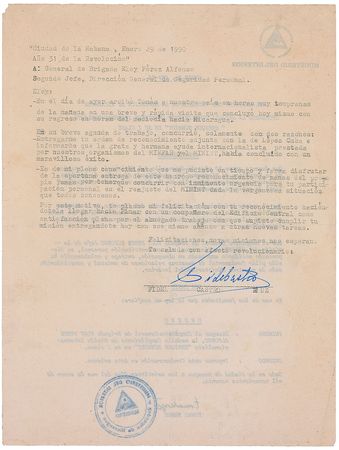 Lot #186 Fidel Castro Typed Letter Signed - Image 2