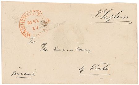 Lot #19 John Tyler Free Frank