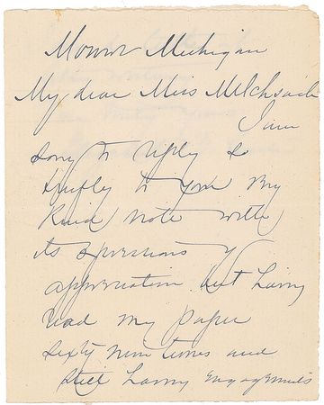 Lot #453 Elizabeth B. Custer Handwritten Letter Signed - Image 1