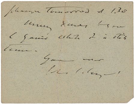 Lot #655 John Singer Sargent Handwritten Letter Signed - Image 2