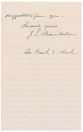 Lot #448 Joshua Lawrence Chamberlain: “Please do not announce me for an address in a way to excite expectation” - Image 2