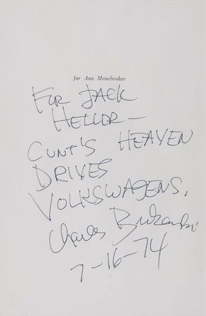 Lot #787 Charles Bukowski - Image 1