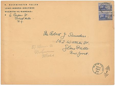 Lot #733 Buckminster Fuller: Fuller reports on the progress of his iconic Dymaxion House - Image 2