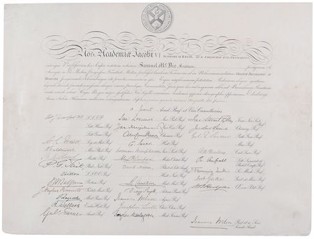 Lot #276 Joseph Lister: Medical diploma approved by the pioneering surgeon, “Josephus Lister” - Image 1