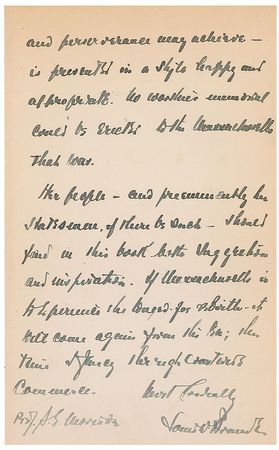 Lot #340 Supreme Court: Louis D. Brandeis: ?If Massachusetts is to experience the longed-for rebirth, it will come again from the sea? - Image 2