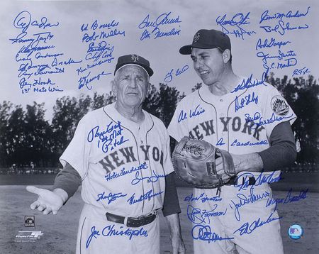 Lot #1296 NY Mets Signed Photographs - Image 1