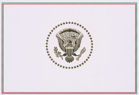 Lot #153 George and Barbara Bush Christmas Card - Image 2