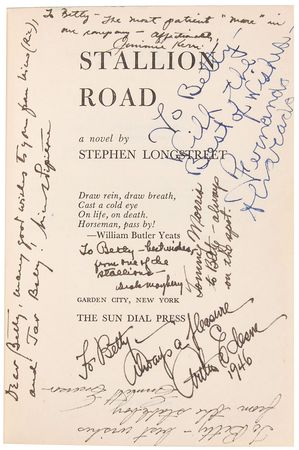 Lot #144 Ronald Reagan: Reagan and fellow Stallion Road cast members - Image 2