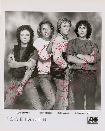 Lot #984 Foreigner and Loverboy Signed Photograph and Album - Image 2